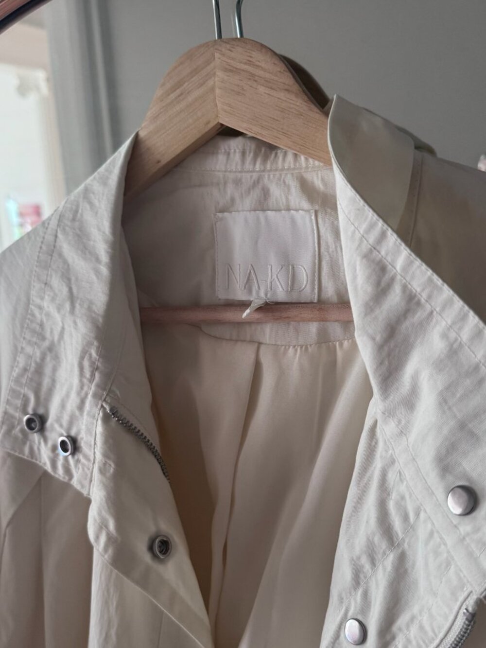 Na-kd High Neck Jacket Offwhite size 34 - Picture 5 of 6